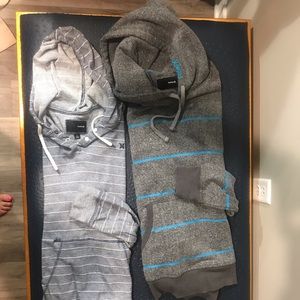 Two men’s large Hurley Hoodies